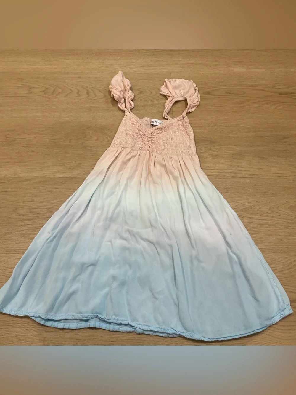 Tiare Hawaii Girls Pink to Blue Ombre Sundress